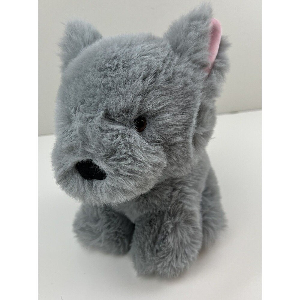 Worlds Softest Plush 8” Fuzzy Gray Puppy Dog Stuffed Animal Super Soft Plush Toy